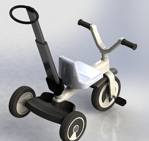 tricycle��ͯ��݆܇�Y��3D��ģ�D�� Solidworks�OӋ