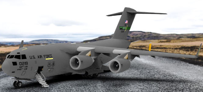 ����C-17�\ݔ�C Globemaster III obj��ʽ