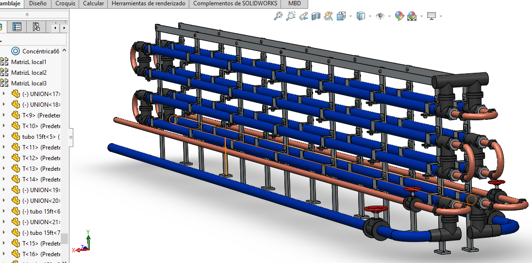 heatһexchanger�ύ�Q���ܾ�ģ��3D�D�� Solidworks�O(sh��)Ӌ(j��)