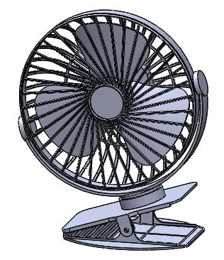 Electric Tables FAN���洲�^С�L(f��ng)��ģ��3D�D�� STEP��ʽ