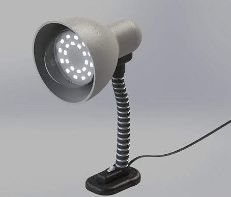 lampara desk lamp�_��3D��ģ�D�� Solidworks�OӋ