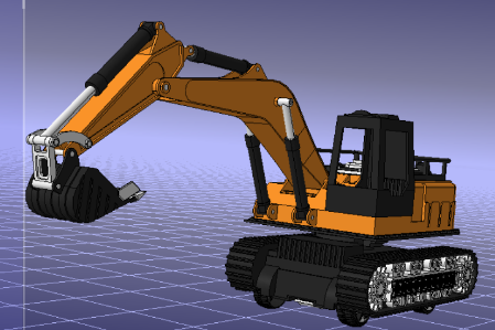 Excavator JCB�ھ�C���̙Cе �P���Cģ��3D�D�� CATIA�OӋ