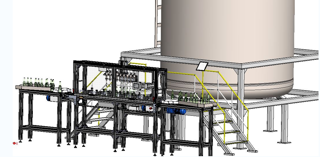 Automatic beer filling�Ԅ�ơ�ƹ��b�C3D�D�� STEP IGS��ʽ