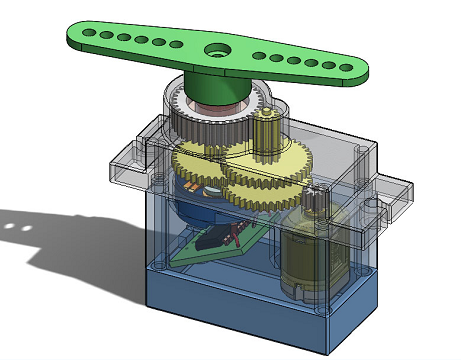 Servo Motor��C�Y��3D�D�� Solidworks�OӋ
