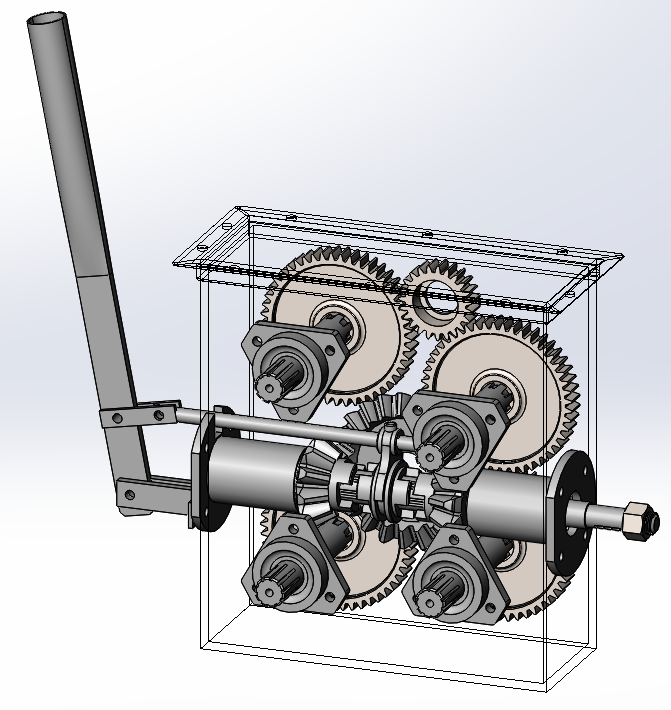 Chaff Cutter Gear�и����X݆���(n��i)���Y(ji��)��(g��u)3D�D�� Solidworks�O(sh��)Ӌ