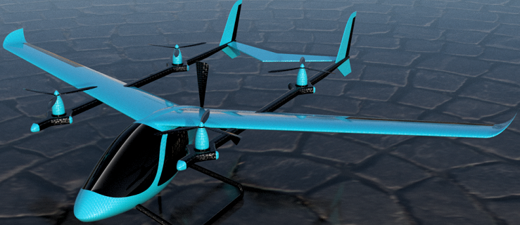 EһVTOL GLIDER�ɴ�ֱ�𽵵��w�C3D��ģ�D�� STP��ʽ