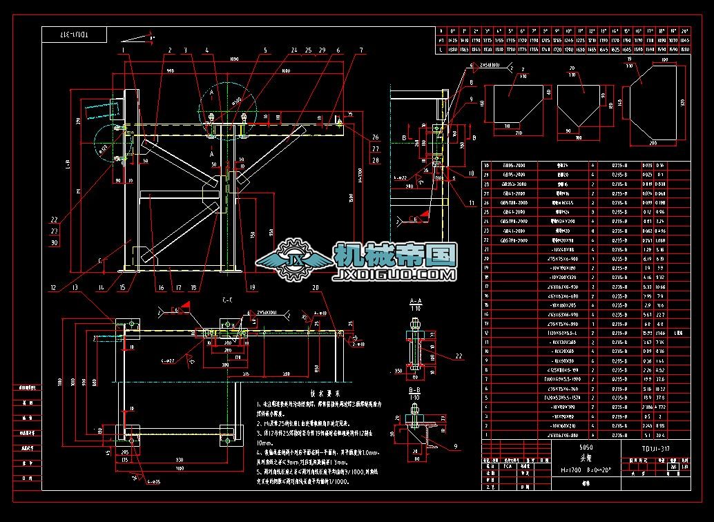 TD1J1һ317TD75һ500ϵ���^��CAD�D��