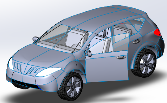 Nissan MuranoSUV�I܇����ģ��3D�D�� Solidworks�OӋ