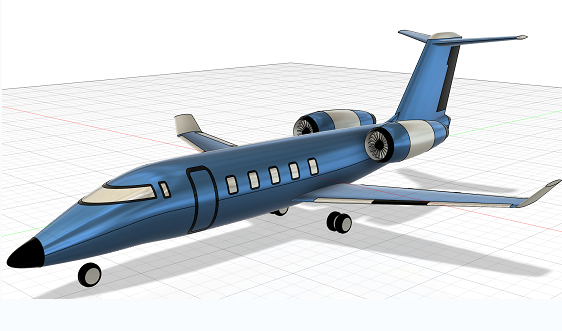 Learjet 55�p�l�u�����͹��ՙCģ��3D�D�� STP��ʽ