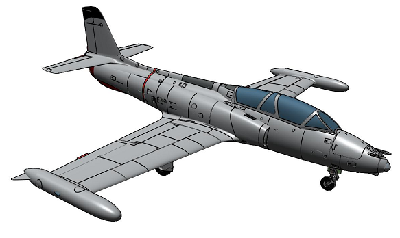 Gһ2 AL Galeb�𶷽̾��Cģ��3D�D�� IGS��ʽ