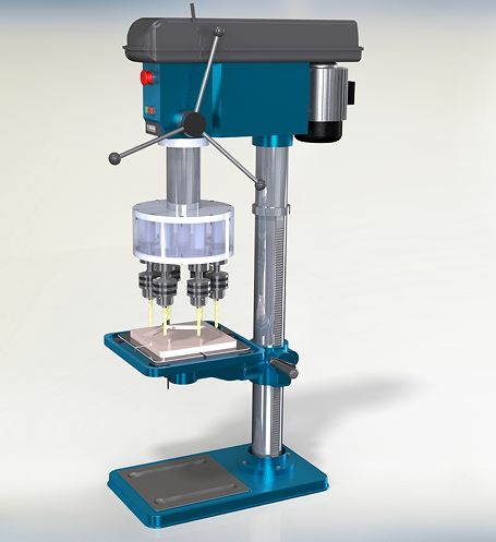 Multi spindle drillS@^@C3D(sh)ģD SolidworksO(sh)Ӌ