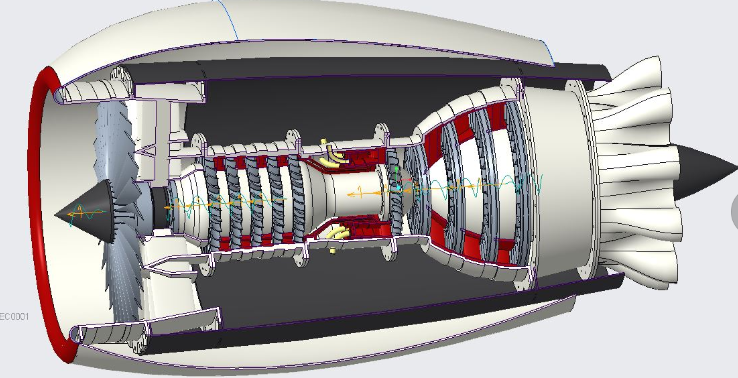 Jet Engine Assembly����l�әC�b��ģ��3D�D�� STP��ʽ