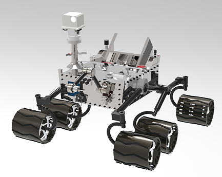 mars rover curiosity̽܇3D(sh)ģD SolidworksO(sh)Ӌ