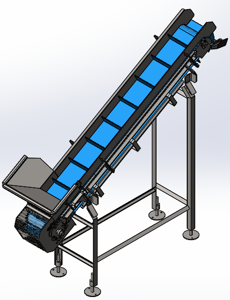 Incline Conveyor�Aбݔ�͙C3D��ģ�D�� Solidworks�OӋ