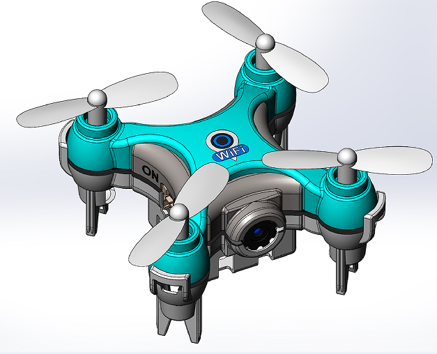 DroneС�ɿ�ͨ��o�˙Cģ��3D��ģ�D�� Solidworks�OӋ