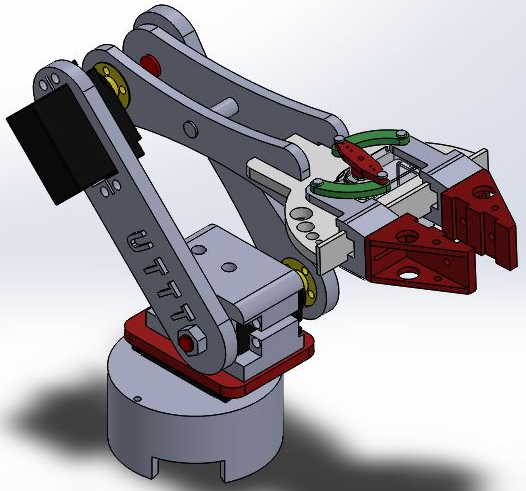 Brazo Robotico һ Robotic Arm���יC(j��)е��3D��(sh��)ģ�D�� Solidworks�O(sh��)Ӌ(j��) ��STEP
