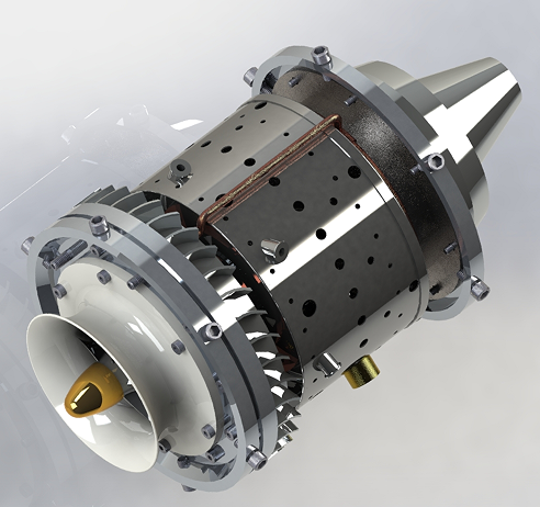 Motor a Jato MW 54�u݆����l�әC3D��ģ�D�� Solidworks�OӋ