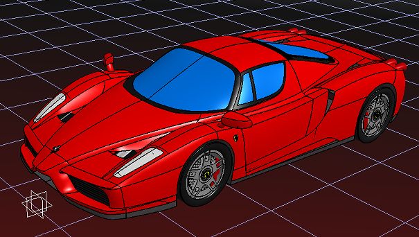 Ferrari enzo������ ������܇ģ��3D�D�� IGS��ʽ