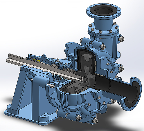 X Series Horizontal Slurry Pump�Pʽ��ĥ��3D��(sh��)ģ�D�� STEP��ʽ