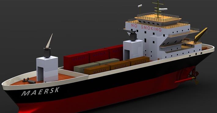 cargoһship���b��؛��ģ��3D��ģ�D�� Solidworks�OӋ