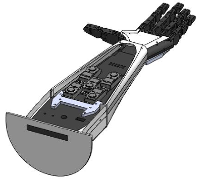 Prosthetic arm prototype��֫�����ֺ���ģ��3D�D�� Solidworks�OӋ