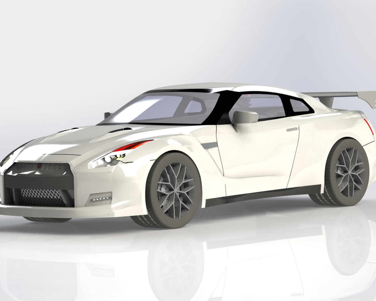 NissanGTR��܇����ģ��3D�D�� Solidworks�OӋ