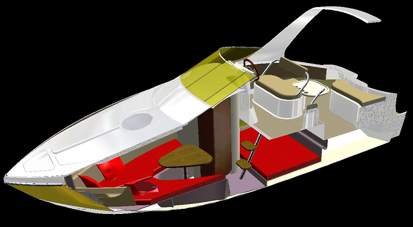 houseboat��ͧģ��3D�D�� STP��ʽ