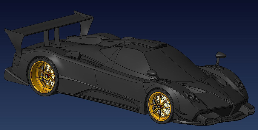 Pagani Zonda R Completo������܇ģ��3D�D�� STP��ʽ