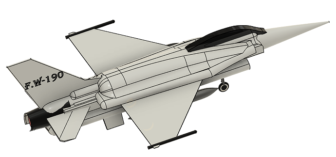 Fһ16 Fighting Falcon F16��(zh��n)����(zh��n)���C(j��)����ģ��3D�D�� STEP��ʽ