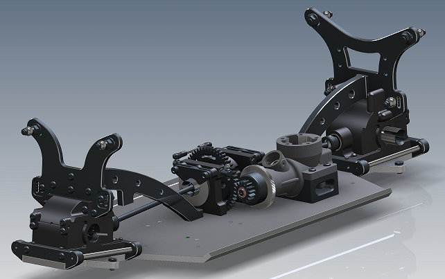 Chassis RC�b�����܇�ױP3D��(sh��)ģ�D�� STP��ʽ