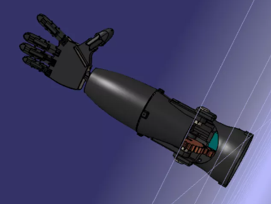 Prosthetic Arm�����Cе�۽Y��3D�D�� STP��ʽ