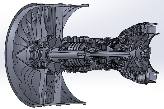 Plane Engine���հl(f��)��(d��ng)�C(j��)����ģ��3D�D�� Solidworks�O(sh��)Ӌ(j��)