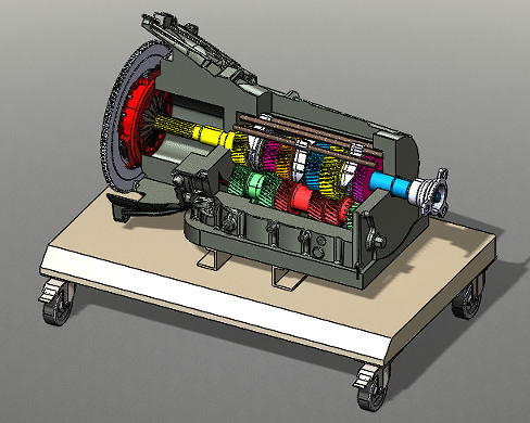 5һspeed gearbox����׃����ģ��3D�D�� STEP��ʽ