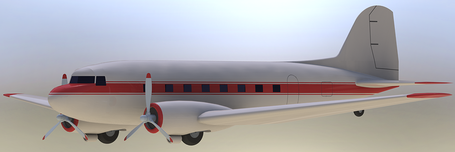 Douglas DCһ3�̶����������ӿ͙Cģ��3D�D�� Solidworks�OӋ ��STEP