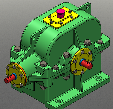 Speed Reducing Gear Box�μ��F�X݆��3D��ģ�D�� Solidworks�OӋ ��STEP