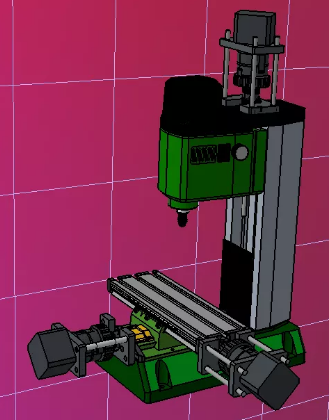 Proxxon KF 70 CNC΢���@��3D��ģ�D�� STEP��ʽ