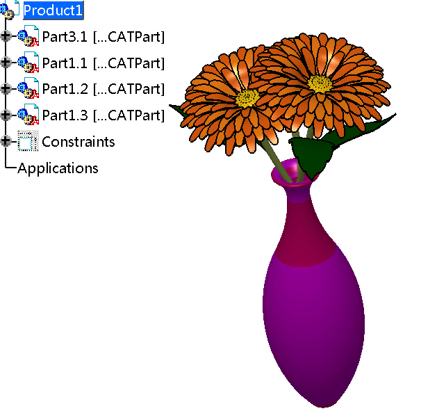 �廨����ƿCATIAģ��