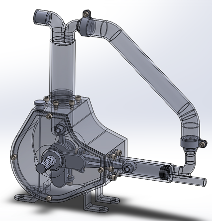 Double Piston Pump�p��������ʾ�Y(ji��)��(g��u)3D��(sh��)ģ�D�� Solidworks�O(sh��)Ӌ(j��)