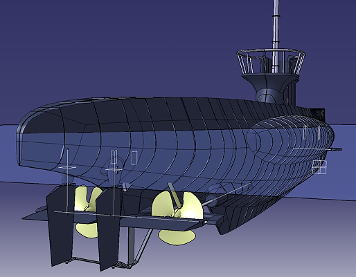 submarine-69��ͧ��������3D�D�� STP��ʽ