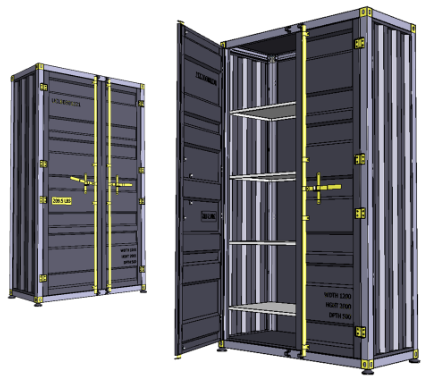 Container Wardrobe���b���¹�3D��ģ�D�� STP��ʽ