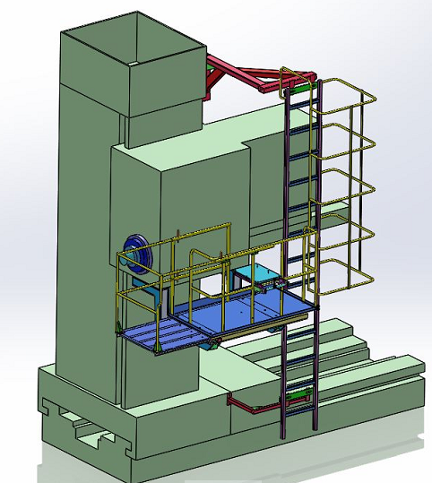 Platform CNC Borwerk 130�C��ƽ�_3D��(sh��)ģ�D�� Solidworks�O(sh��)Ӌ ��STEP