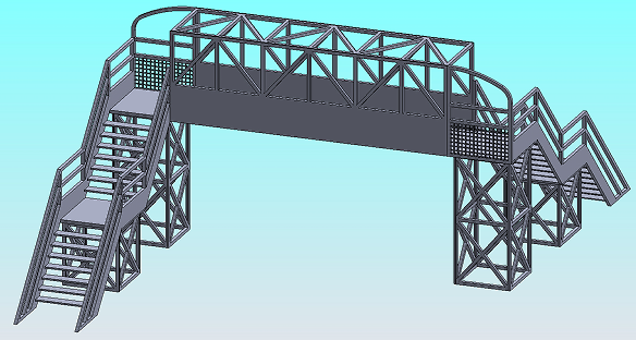 Footbridge���ģ��3D�D�� Solidworks�OӋ