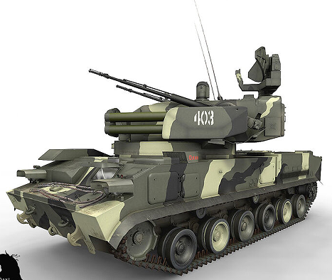 ZRK Tunguska̹��ģ��3D�D�� STEP��ʽ