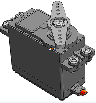 FeeTech FS5109M�ŷ�늙C����3D��ģ�D�� Solidworks�OӋ ��ste