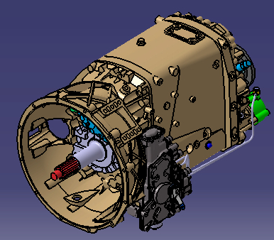 gear box ZF16S151�քӓ�׃����3D��(sh��)ģ�D�� STP��ʽ