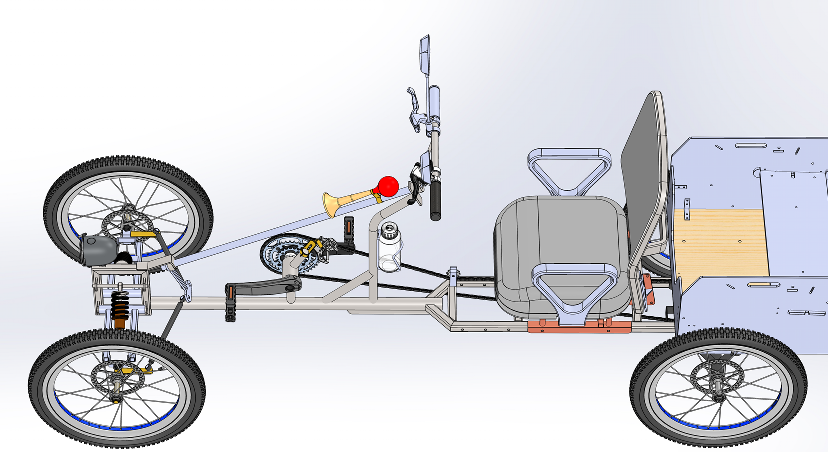 Quadricycle Gonza��݆�_̤܇3D��(sh��)ģ�D�� Solidworks�O(sh��)Ӌ ��STEP