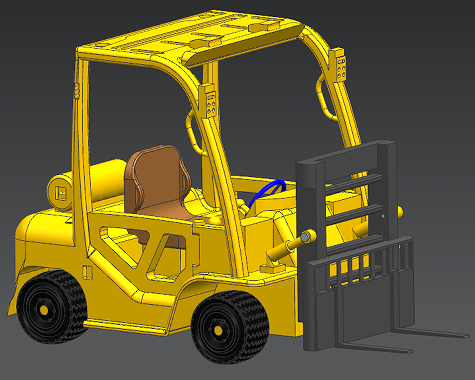 fork-lift-35С�Ͳ�܇����3D�D�� STP obj��ʽ