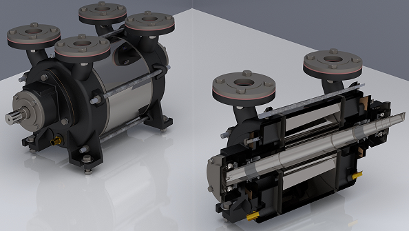 vacuum pump��ձ�ģ��3D�D�� STEP��ʽ