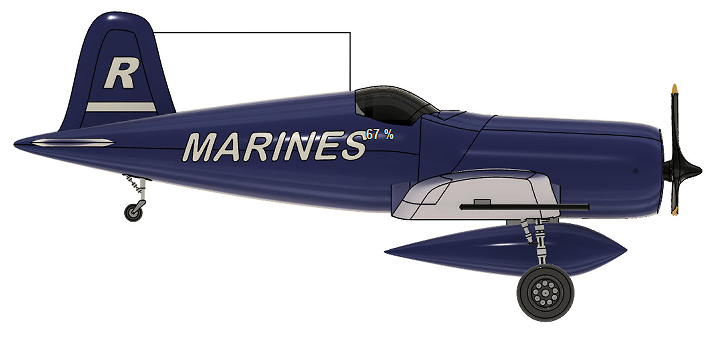 Vought F4U����(zh��n)��(zh��n)���C(j��)����ģ��3D�D�� STEP STL��ʽ