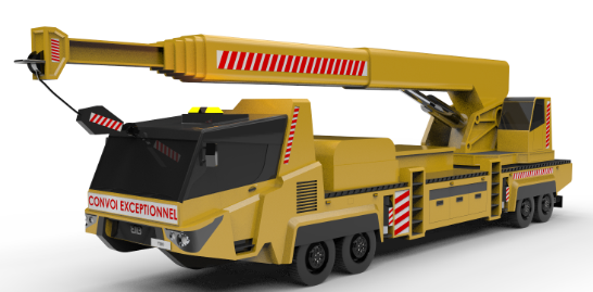 tbo-t10 Truck crane���ؙC���C3D��ģ�D�� STEP��ʽ